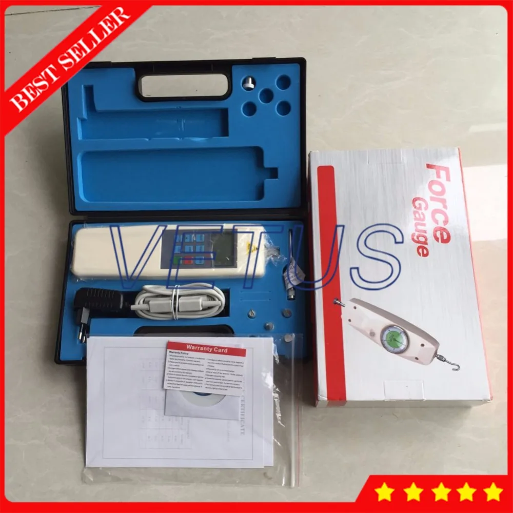 300N Digital Push Pull Machine with portable Force Gauge Meter Tester internal sensor HF 300in