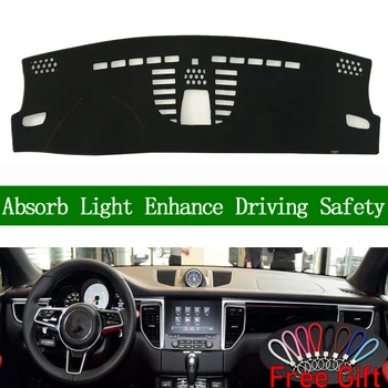 

For Porsche macan 2014 2015 2016-2018 Dashboard Cover Sun Shade Non-slip Dash Mat Pad Carpet Car Stickers Interior Accessories