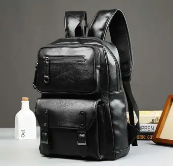 

ETN BAG 081216 good quality new hot man fashion leather backpack student school bag