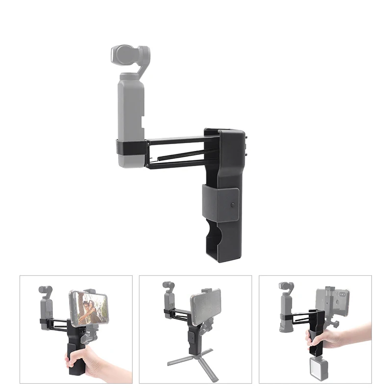 

DJI OSMO Pocket Case and Stabilizer Handheld Z-Axis Foldable 4th Axis Damping Handle Grip Buckle Box Bracket Holder w/ Lanyard