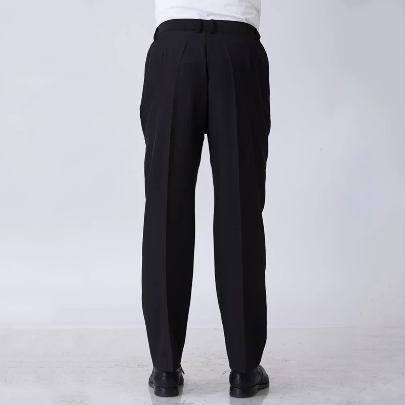 Высокое качество эластичный пояс шеф-повара рабочие брюки Отель Ресторан черная одежда официанта брюки мужские шеф-повара брюки