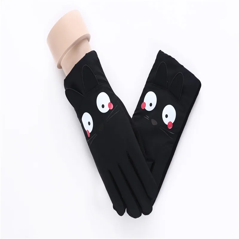 High Quality Kids Winter fingers warm soft Cartoon gloves girls fashion love cat gloves for Kids (5)