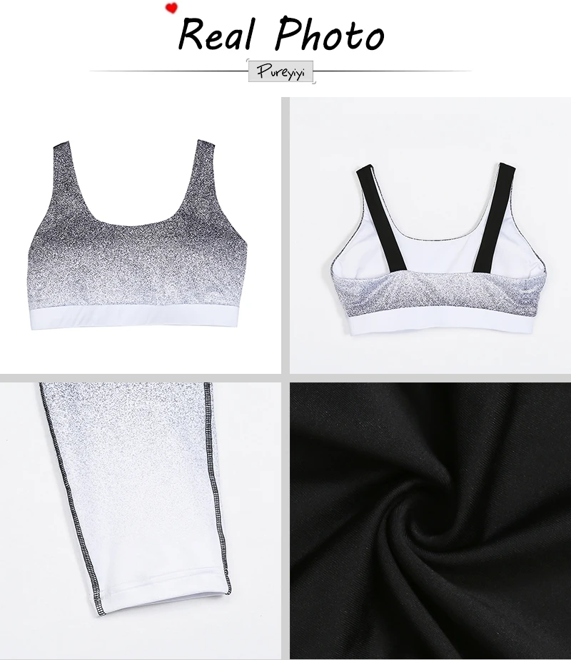 2PCS Graffiti 3D Printed Women's Sport Wear Vest Tank Top and Long Leggings Outfit Yoga Set Black White Fitness Tracksuits (11)