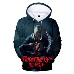 Горячая игра Friday the 13th игра толстовки и свитшоты с рисунком в мужчин/женщин длинный рукав хип хоп Досуг Осень Зима Мода Толстовка