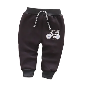 Autumn and winter and warm baby pants 1 piece cotton cartoon bicycle baby pants 0-3 year baby boy girls pants 1