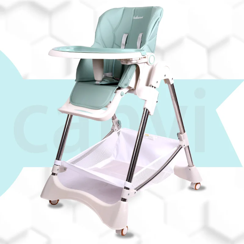 Belecoo Стульчик для кормления малыша детский обеденный стул multi-function складной переносное детское кресло ест стол сиденье - Цвет: colour 8
