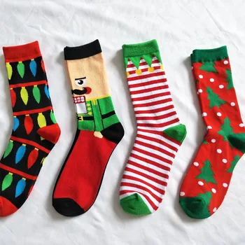 

2018 New Pattern Christmas Series Socks Pure Cotton In Personality Cartoon Man Socks