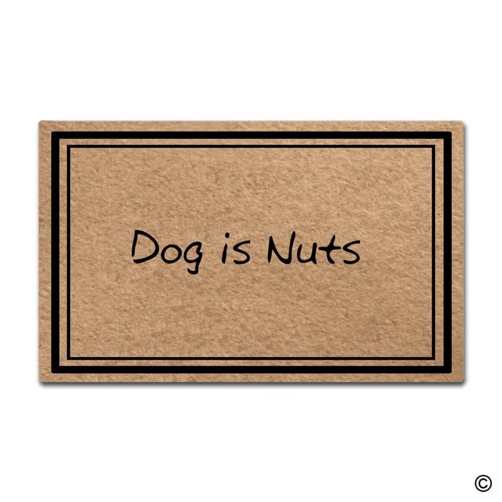 Doormat Entrance Floor Mat Dog Is Nuts Funny Door Mat Indoor Outdoor