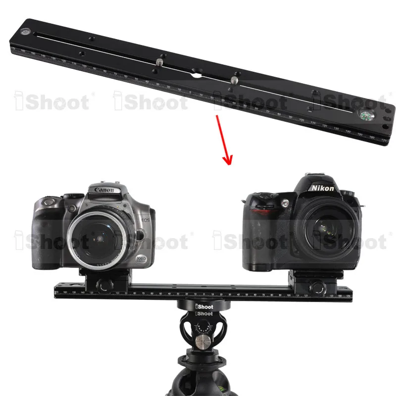 

35cm Quick Release Plate QS-350 for Tripod Ball Head / iShoot Double-faced Clamp IS-SJZ50 / Telephoto Zoom Lens Holder IS-TB01
