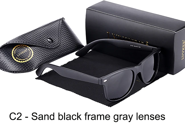 C2-Sand black frame gray lenses
