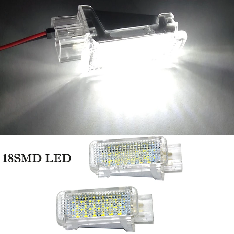 

2pcs Error Free LED Courtesy Glove Box Under Door Foot Light for VW Touareg Tiguan Eos Passat SKODA SUPERB 2016 Car Accessories