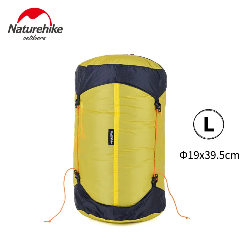 Beli NatureHike Outdoor Camping Pack Kompresi Tas Karung Barang 20D Nylon Silicone Penyimpanan Tahan Air Membawa Tas untuk Kantong Tidur