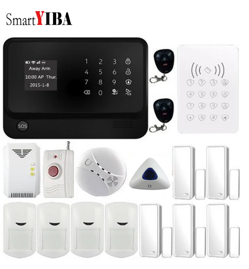 SmartYIBA Wireless Wifi font b Alarm b font Security System IOS Android APP Control PIR Motion