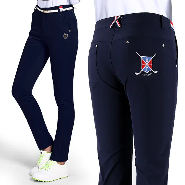PGM Autumn and winter Woman's golf pants ladies high elasticity Slim