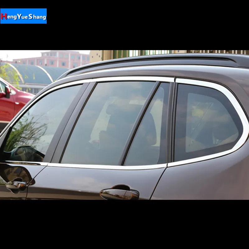 

Car styling For BMW E84 car Refit accessory Car window Decorative strip 3D Stickers for BMW X1 2010-2015 year
