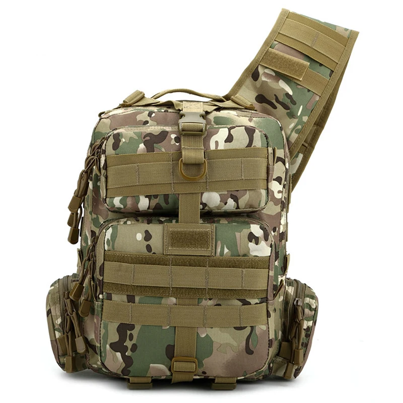 Защитный Нейлоновый Рюкзак Molle 20л на одно плечо тактический для наружного