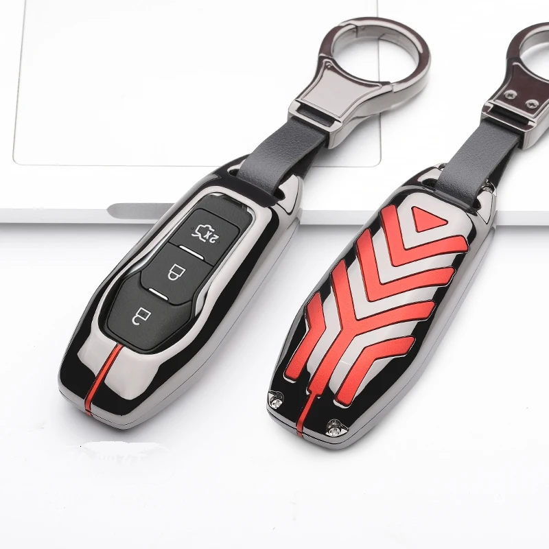 Gift For FORD FUSION MONDEO MUSTANG F-150 LINCOLN EDGE EXPLORER Edge Mondeo High Quality Car Key Holder Cover Case 3Button | Автомобили и