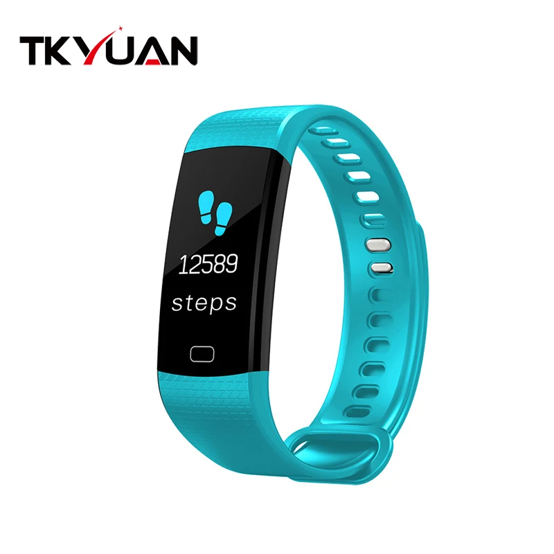

TKYUAN Y5 Smart Fitness Bracelet Men Women Blood Pressure Heart Rate Monitor Smart Band Color Screen Wristband for Android IOS