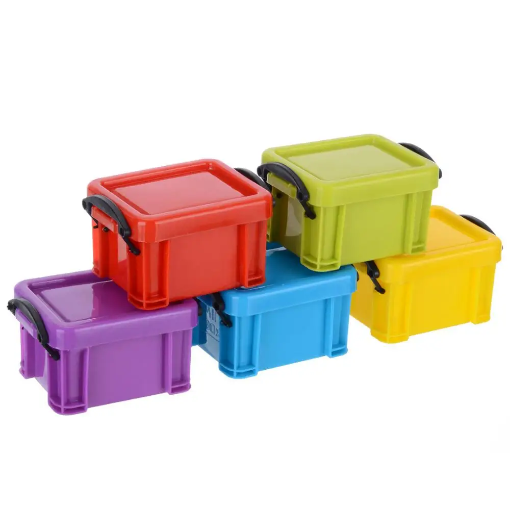

Mini Universal Plastic Storage Case For 1:10 Scale RC Rock Crawler Car Model Storage Box Blue Green Purple Red Yellow