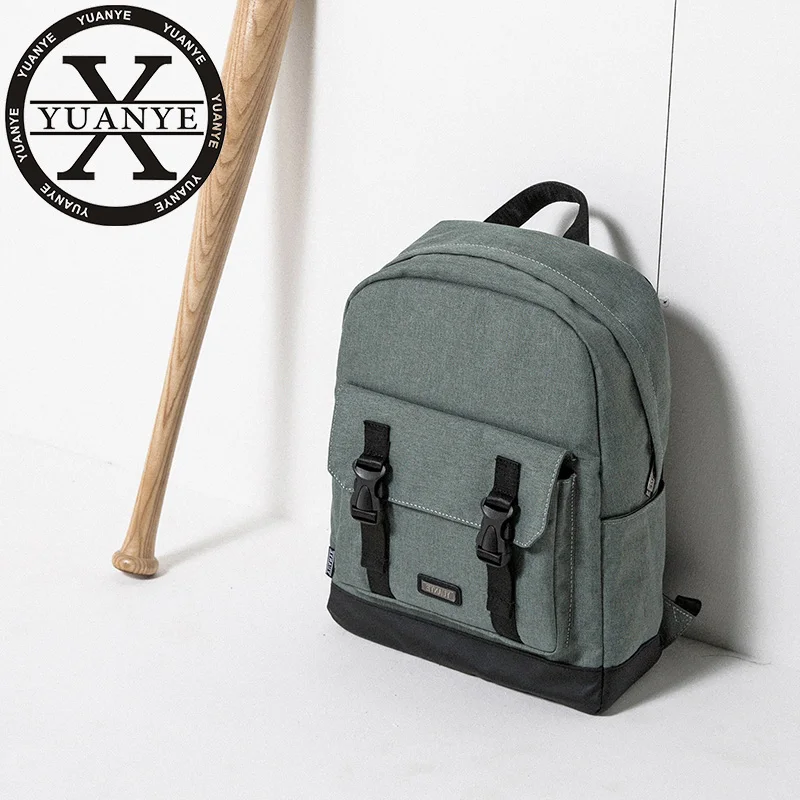 

2017 yuanye Men handiness Polyester Solid Big School Backpack Teenager Bag designer high quality carteira masculina