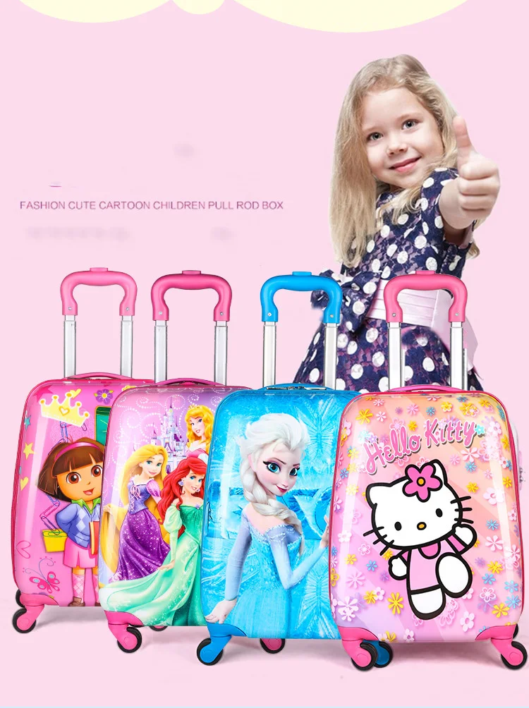 Cartoon Kids Travel Trolley Bags Suitcase for Kids Children Luggage Suitcase Rolling Case Travel Bag on Wheels Suitcase