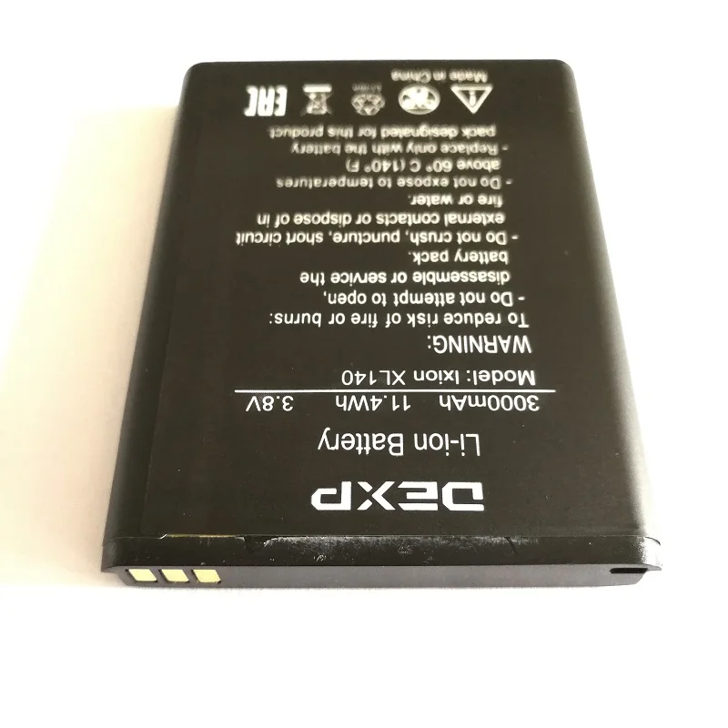 Новинка 3000 мАч Ixion XL140 Сменный аккумулятор для DEXP Ixion XL140 FLASH Full Mobile Phone Acumulator