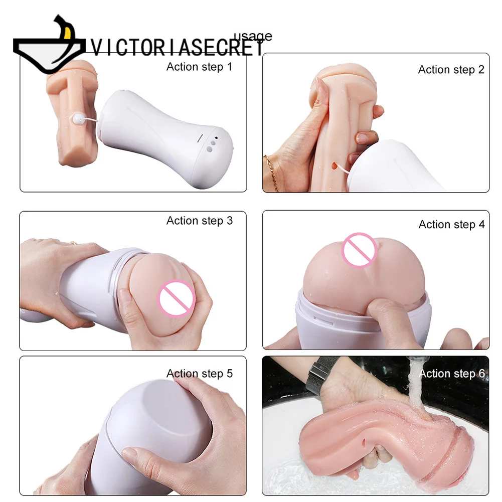 Male masturbator Vaginal Real Pussy Male 10 modes penis Delay Trainer Male Masturbator For Men Big Dildo Penis Erotic Adult Toys