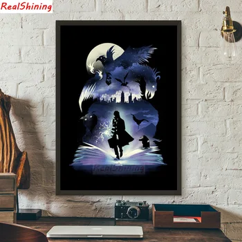 

5D Diy Diamond Painting Cross Stitch full Square Diamond Embroidery Fantastic Beasts and Where picture for room Decor H1697