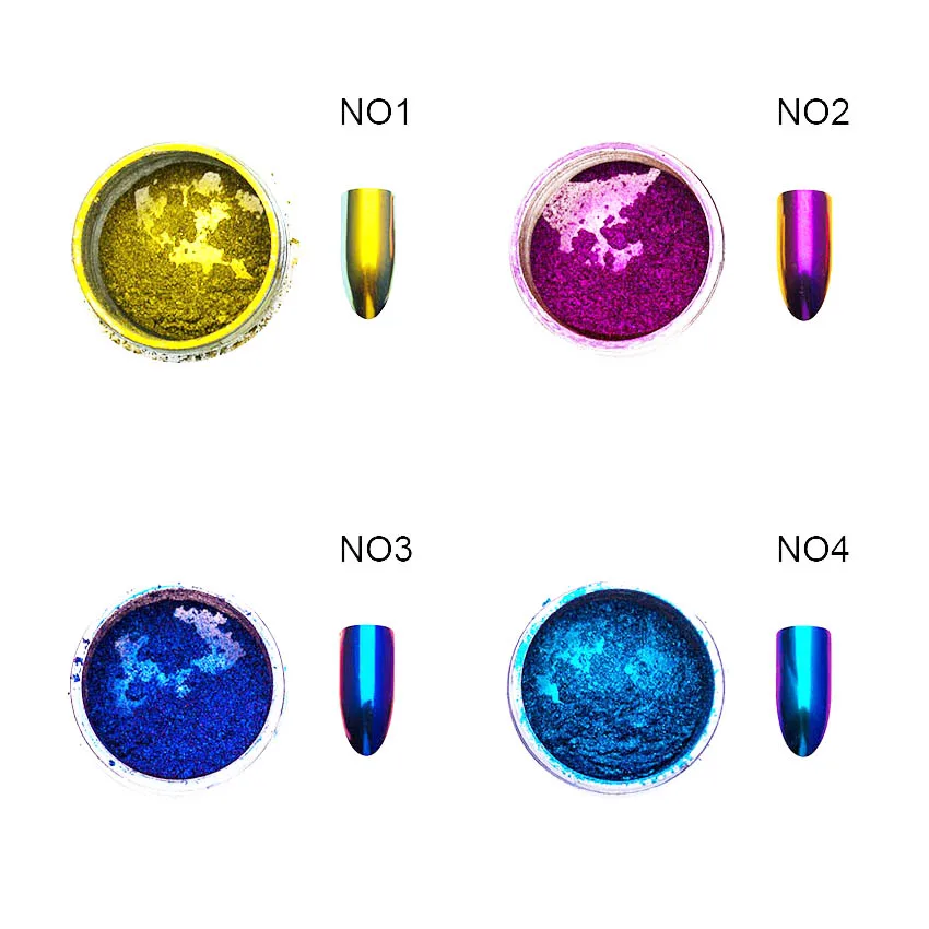 Хамелеон пигмент duoхромированный зеркальный порошковый хромированный пигмент Единорог пудра хамелеон лак для ногтей Цвет хром порошок для ногтей SF2015