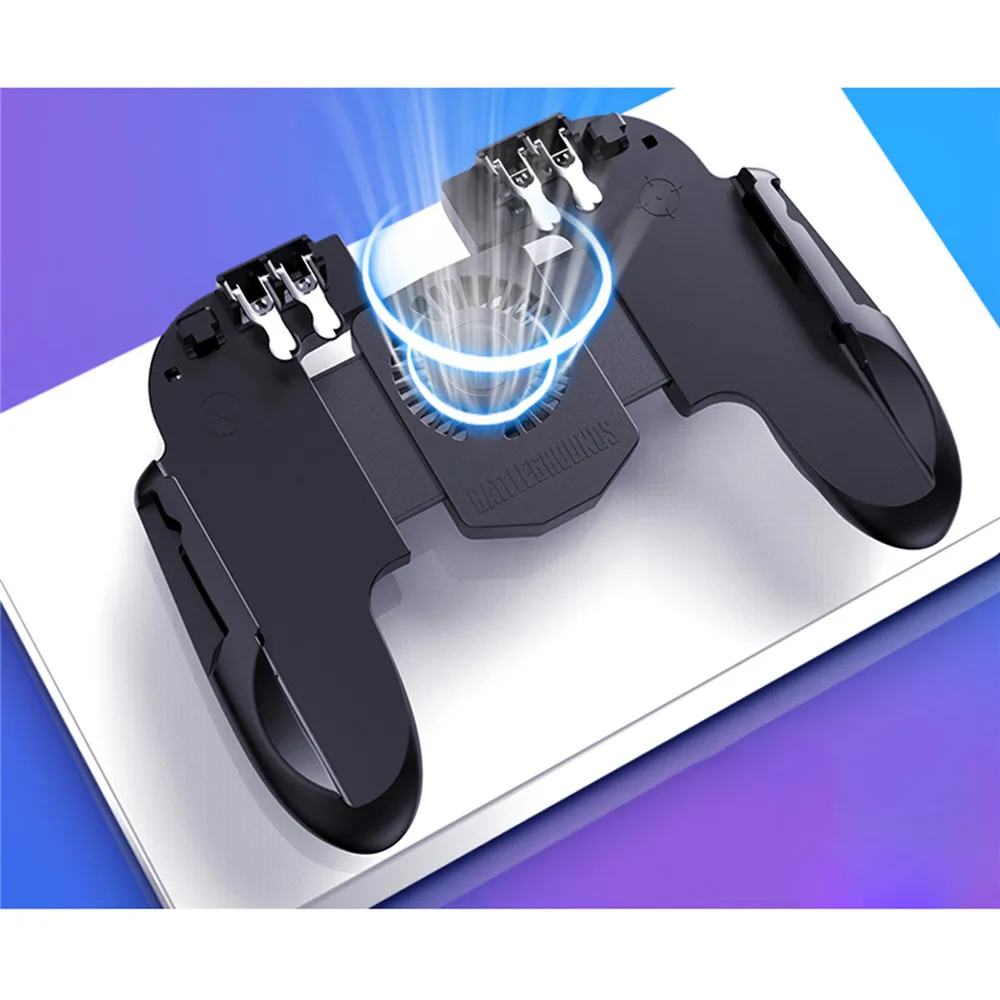 PUBG Mobile Controller Gamepad With Cooler Cooling Fan For iOS Android For Samsung Galaxy L2 R2 Operation Joystick Cooler