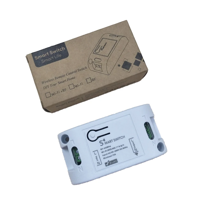 Best WiFi Smart Switch Wireless Remote Control Light Timer Relay Switches 110V 220V Home Automation Module Works With Google Home IFTTT Regular price $13.99 1 Wifi Switch + 1 Wall Panel Control - $13.99 USD 2 Wifi Switch + 1 (2CH) Wall Panel Control - $21.99 USD 3 Wifi Switch + 1 (3CH) Wall Panel Control - $29.99 USD 1 Wifi Switch - $9.99 USD