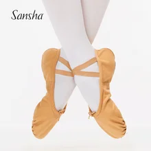 Sansha, для взрослых, балетный обувь Pro1C из плотной ткани ручной работы для профессиональных занятий балетом, танцами, обувь для девочек, Для женщин Для мужчин розовый/черный/белый NO.1C