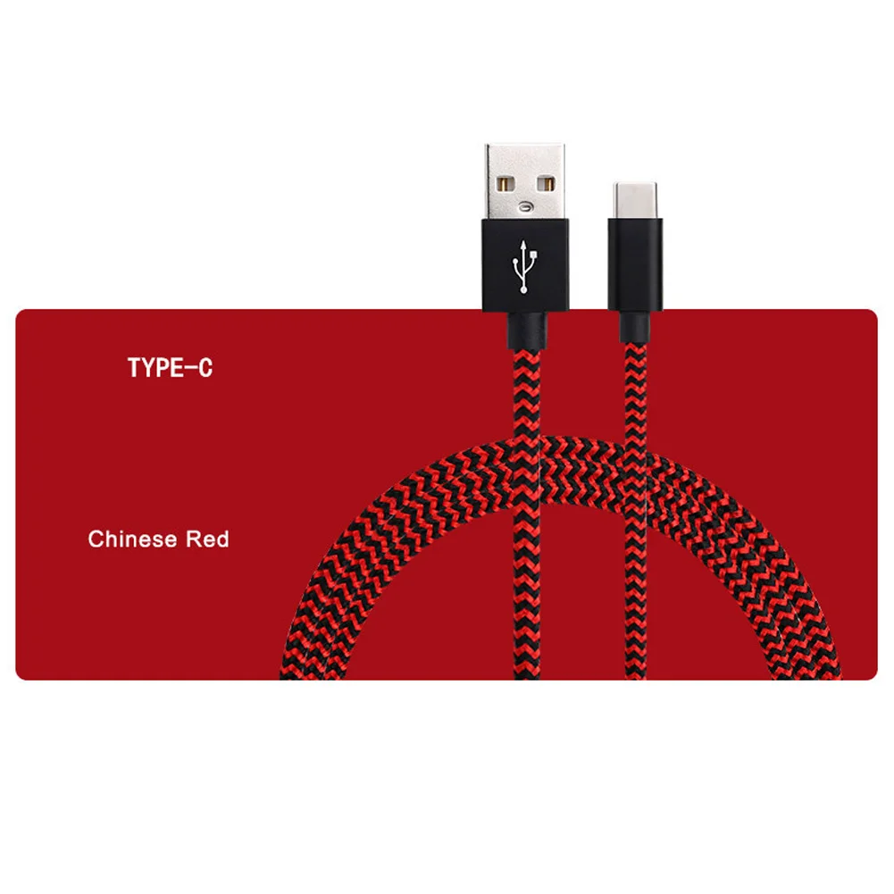 شحن الهاتف اكسسوارات النايلون كابل الشاحن مريحة العالمي 2 في 1 دائم المصغّر usb نوع-c صديقة للبيئة تاريخ كابل مصغرة