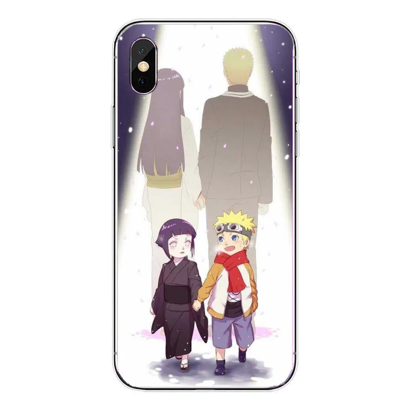 Жесткий чехол из поликарбоната с аниме Наруто Акацуки для iphone XS MAX 8 8Plus 7 7Plus 6S Plus SE Classic Naruto Cart Coque Shell - Цвет: Черный