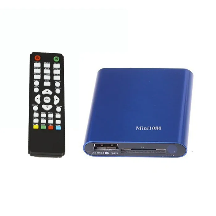 Binmer 1080 P мини HDD Media Player MKV/H.264/rmvb HD с хостом USB/SD Card Reader JA08 Прямая доставка