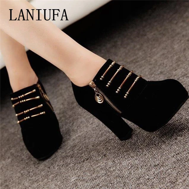 €10.84 37% de DESCUENTO|Mujeres Nuevo 10,5 cm tacones altos Zapatos de vestir Primavera Verano mujeres casual zip punta redonda tacones altos bombas €10.84 37% de DESCUENTO|Mujeres Nuevo 10,5 cm tacones altos Zapatos de vestir Primavera Verano mujeres casual zip punta redonda tacones altos bombas