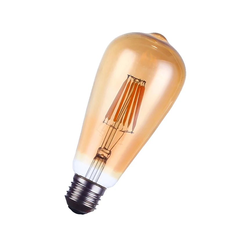 

ST64 LED 4W 8W 12W 16W Gold Filament bulb E27 LED Filament Light 220V Vintage Edison Bulb Lamp Retro Gold Glass Appearance