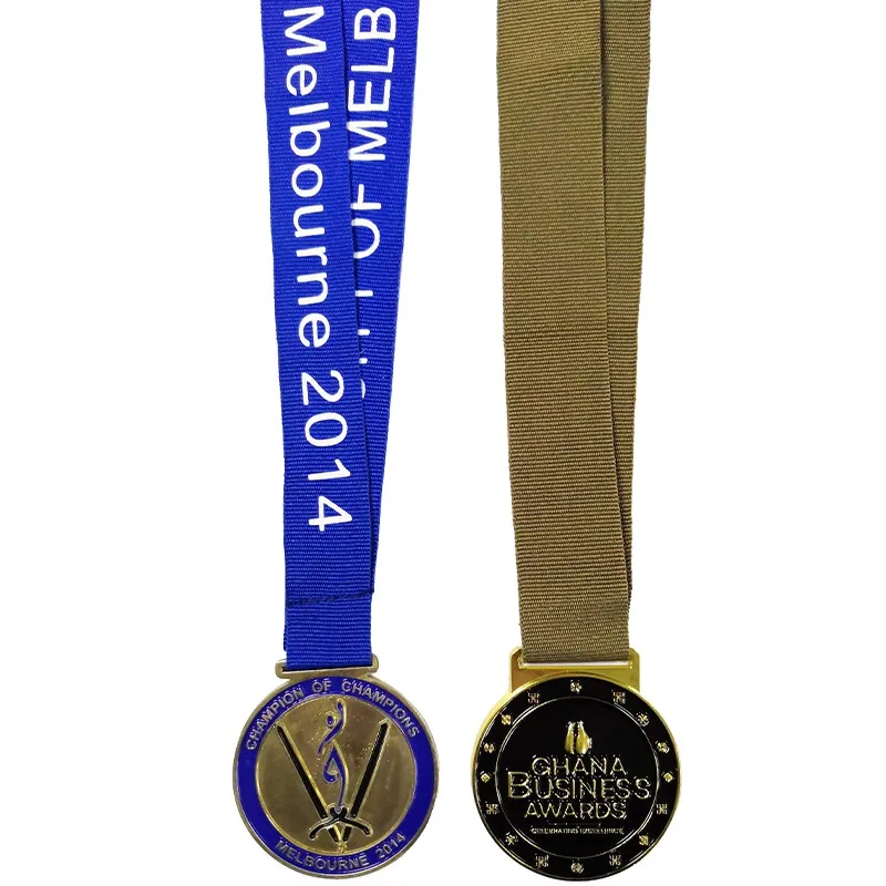 На заказ 100 шт. много блестящих золотых спортивных марафонских наград
