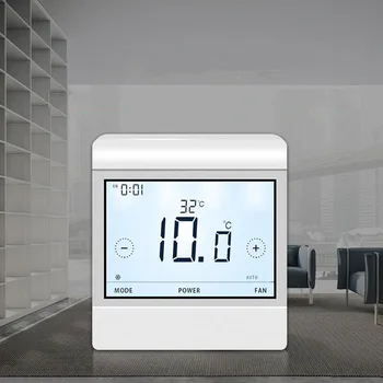 

LCD Touch Screen Temperature Controller Thermometer Water System Central Air Conditioning Indoor Temperature Controller