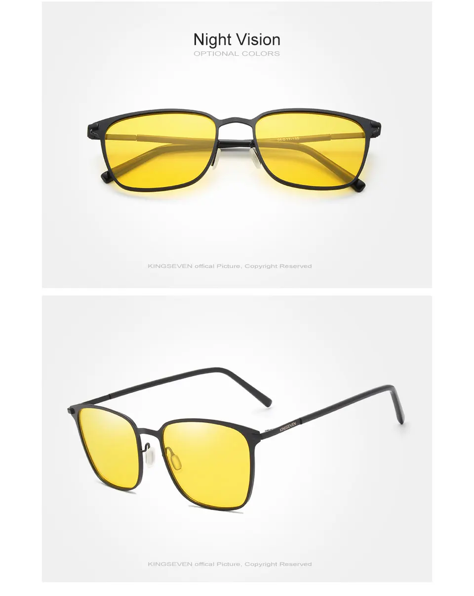 KINGSEVEN, поляризационные солнцезащитные очки, мужские классические солнцезащитные очки, для вождения, путешествий, унисекс, Oculos Gafas De Sol