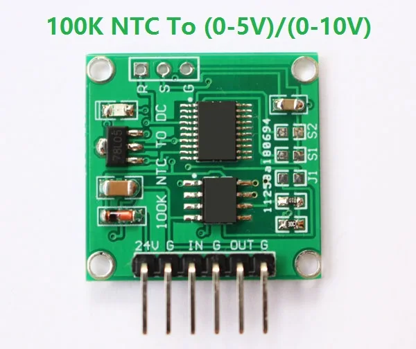 

NTC thermistor transfer voltage 100K NTC to 0-5V 0-10V linear conversion temperature transmitter module