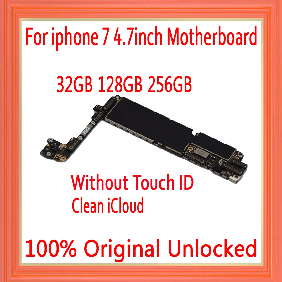 Полная логическая плата материнская для iphone 7 с Touch ID/witwith ID 100% оригинальная