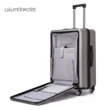 Модная откидная крышка для ноутбука, Скалка багажа, Спиннер, бренд, мужской чемодан в деловом стиле, колеса, 20 дюймов, тележка с паролем для салона