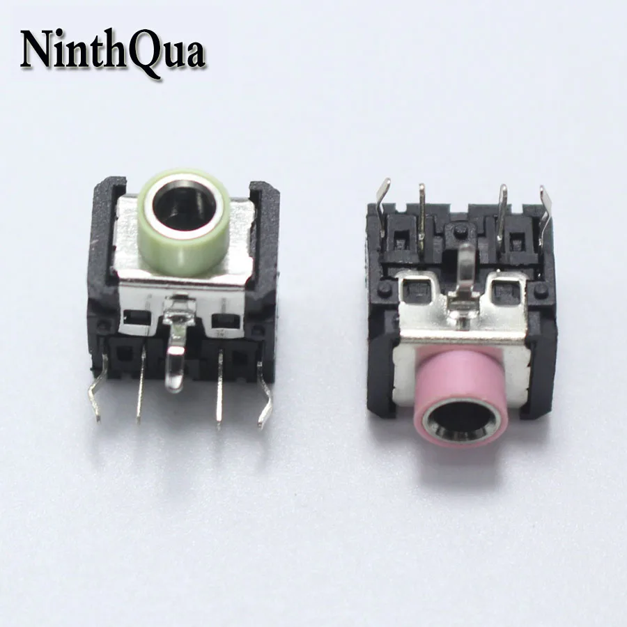 

NinthQua 10PCS 3.5MM 5P Headphone jack PJ-306 Headphone Socket DIP PJ306 Double Track Video Audio Computer Socket