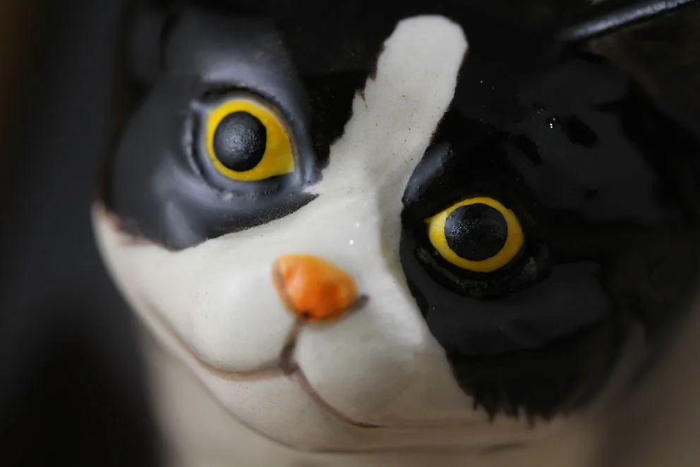 Милый смокинг кошка керамическая чашка 3D мультфильм кофейная чашка ручная роспись Животное Кружка экологически чистый один слой