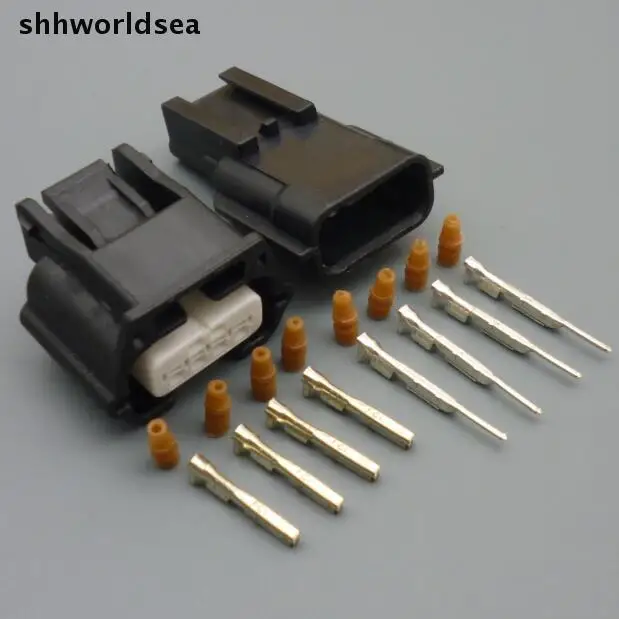 shhworldsea 10Sets 0.6MM 4 pin car air flow meter plug