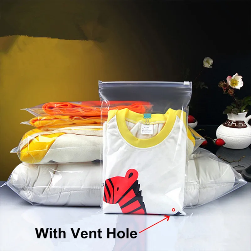 

20*28cm Portable Protect Underwear Household Cosmetic Travel Gift Organizer Bags Waterproof Clothing Storage Plastic Pouch 50Pcs