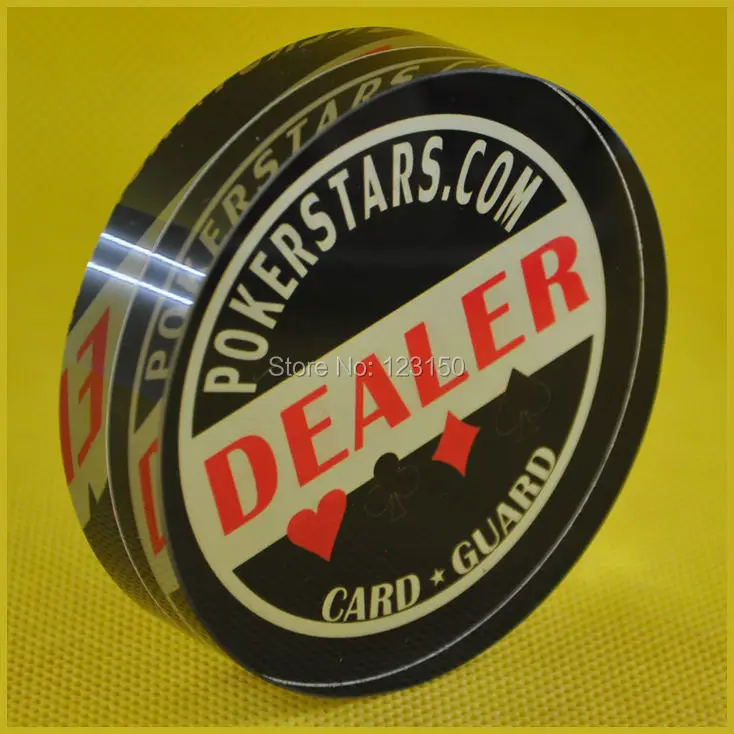 

DB111 Deluxe 80mm Diameter, 20mm thickness, Crystal Dealer in Poker Stars.com style