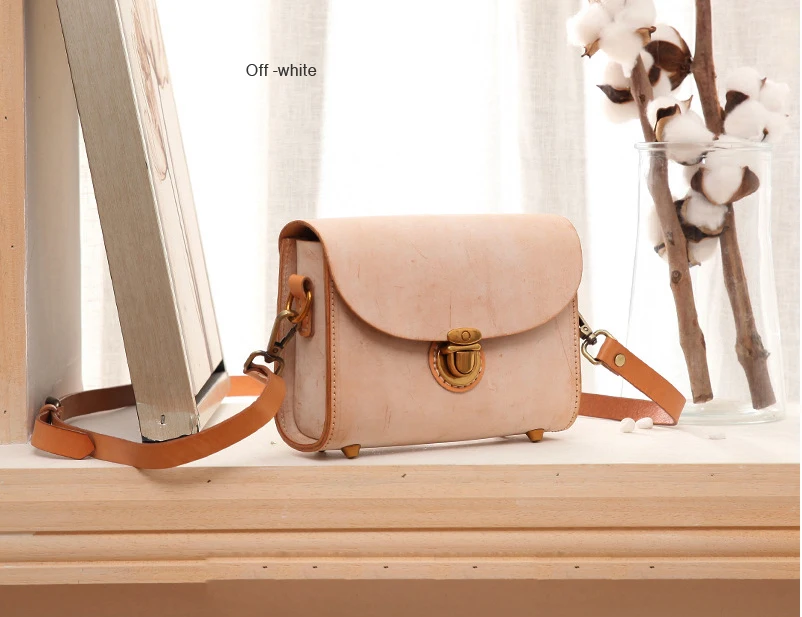 Yifangzhe feminino pequeno vintage genuíno bolsa de