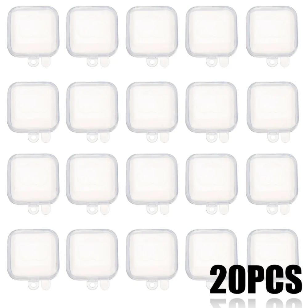 Мини прозрачная пластиковая коробка 10/20/50 шт. маленькая для хранения ювелирных